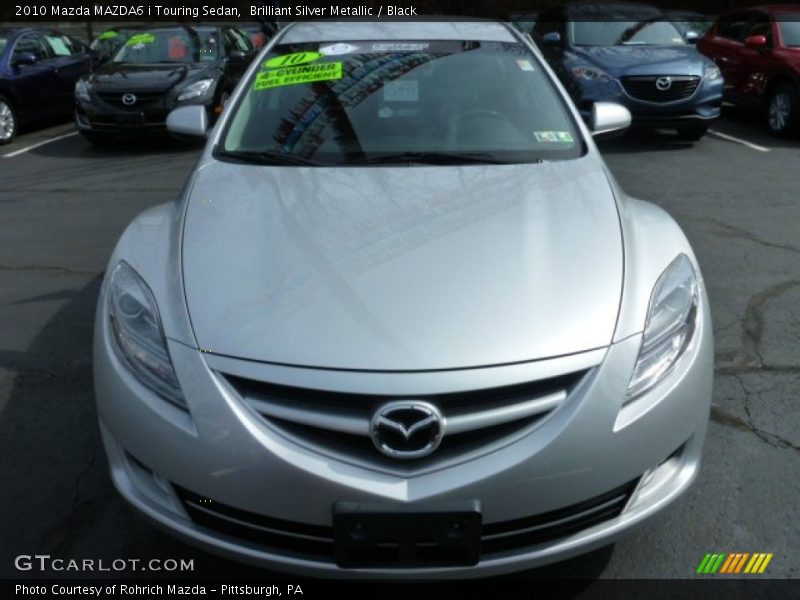 Brilliant Silver Metallic / Black 2010 Mazda MAZDA6 i Touring Sedan