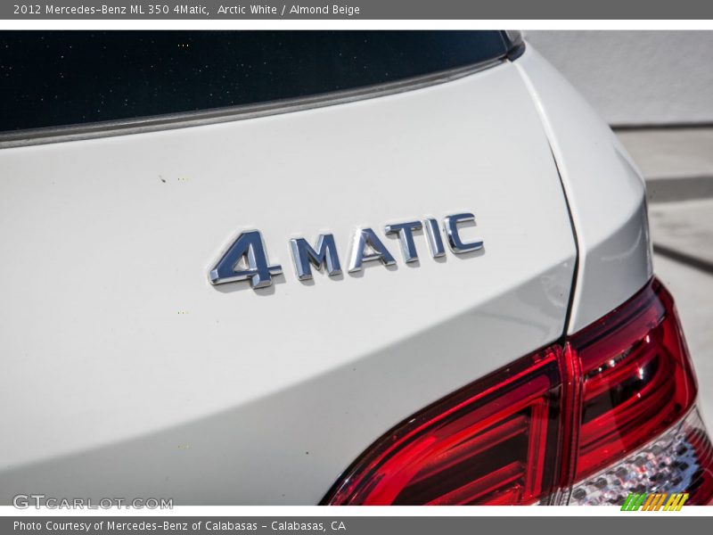 Arctic White / Almond Beige 2012 Mercedes-Benz ML 350 4Matic