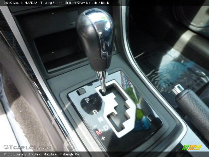 Brilliant Silver Metallic / Black 2010 Mazda MAZDA6 i Touring Sedan