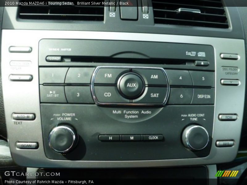 Brilliant Silver Metallic / Black 2010 Mazda MAZDA6 i Touring Sedan