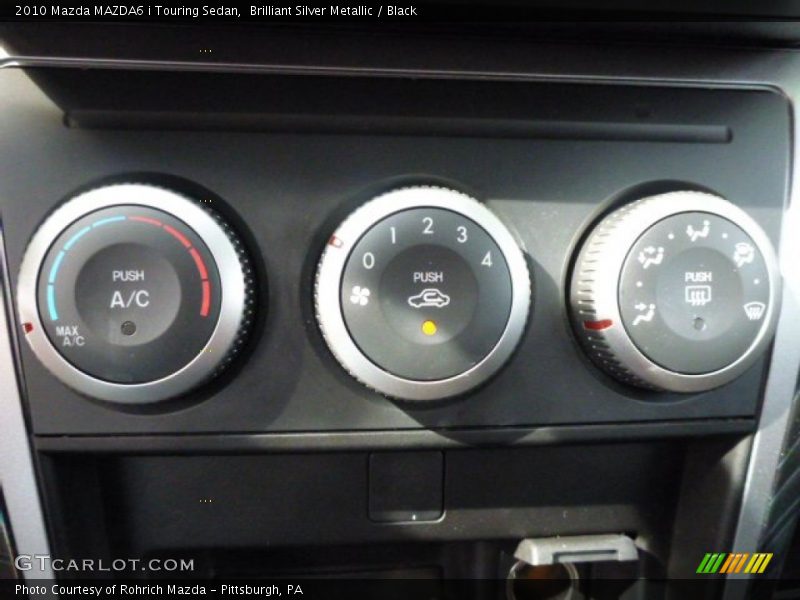Brilliant Silver Metallic / Black 2010 Mazda MAZDA6 i Touring Sedan