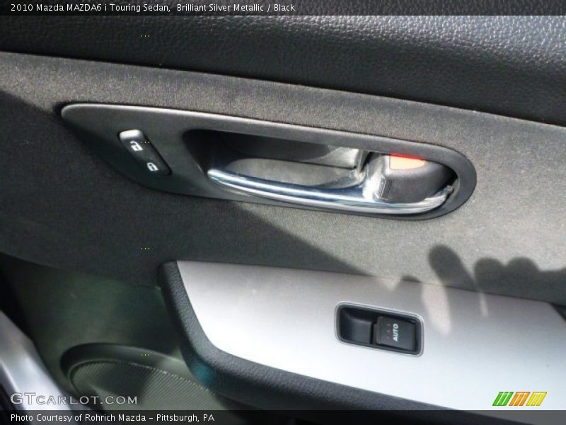 Brilliant Silver Metallic / Black 2010 Mazda MAZDA6 i Touring Sedan