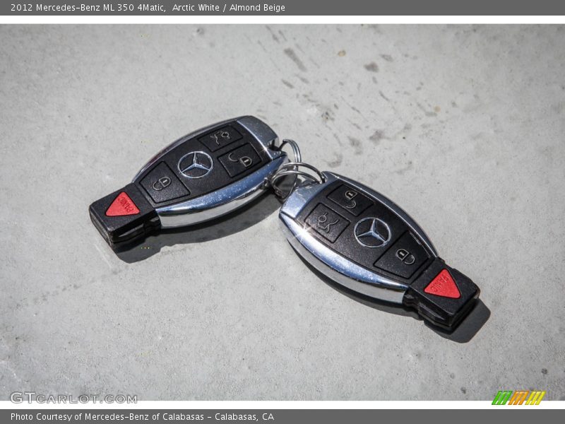 Arctic White / Almond Beige 2012 Mercedes-Benz ML 350 4Matic