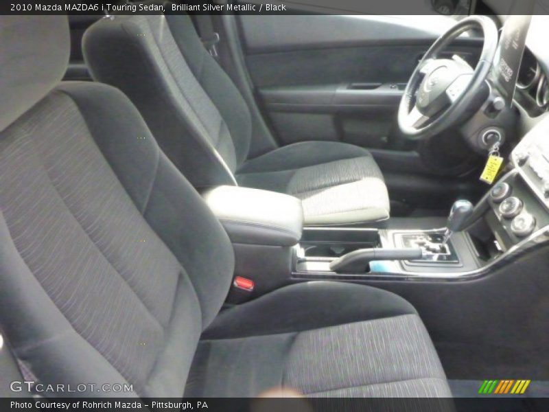Brilliant Silver Metallic / Black 2010 Mazda MAZDA6 i Touring Sedan