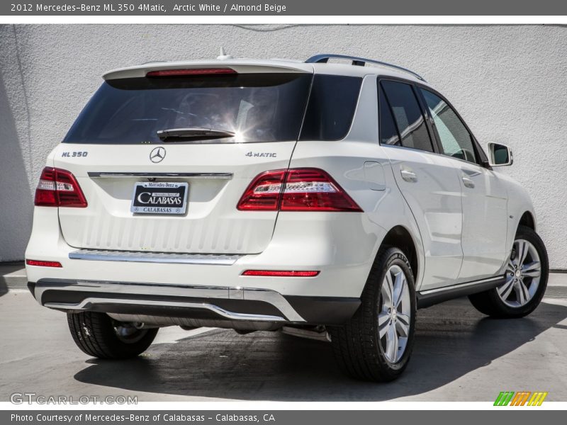 Arctic White / Almond Beige 2012 Mercedes-Benz ML 350 4Matic