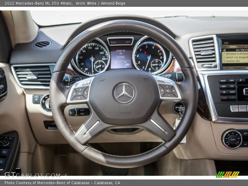 Arctic White / Almond Beige 2012 Mercedes-Benz ML 350 4Matic