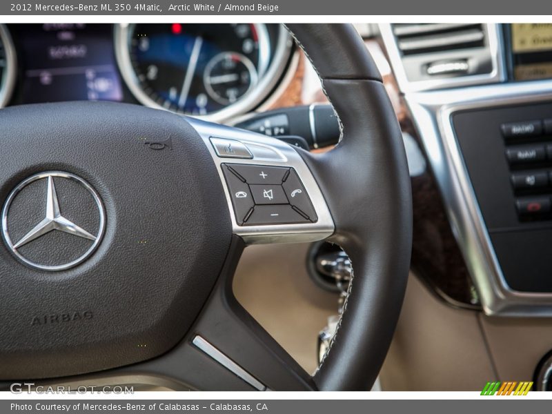 Arctic White / Almond Beige 2012 Mercedes-Benz ML 350 4Matic