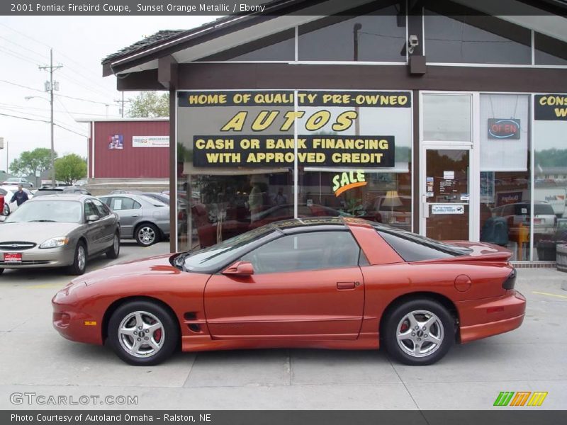 Sunset Orange Metallic / Ebony 2001 Pontiac Firebird Coupe