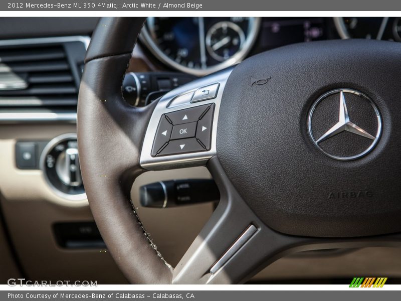 Arctic White / Almond Beige 2012 Mercedes-Benz ML 350 4Matic