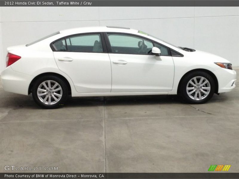 Taffeta White / Gray 2012 Honda Civic EX Sedan