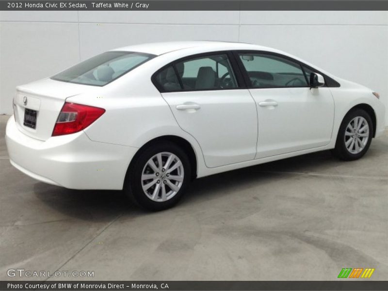 Taffeta White / Gray 2012 Honda Civic EX Sedan