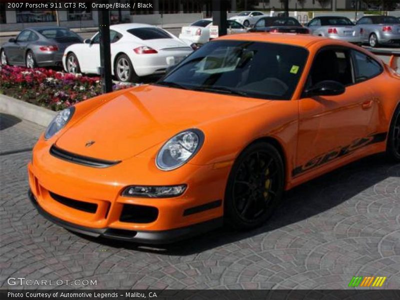 Orange/Black / Black 2007 Porsche 911 GT3 RS