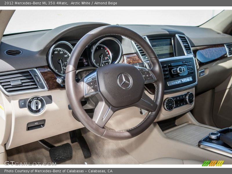 Arctic White / Almond Beige 2012 Mercedes-Benz ML 350 4Matic