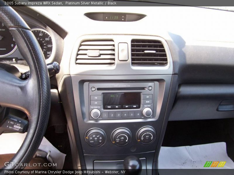 Platinum Silver Metallic / Black 2005 Subaru Impreza WRX Sedan