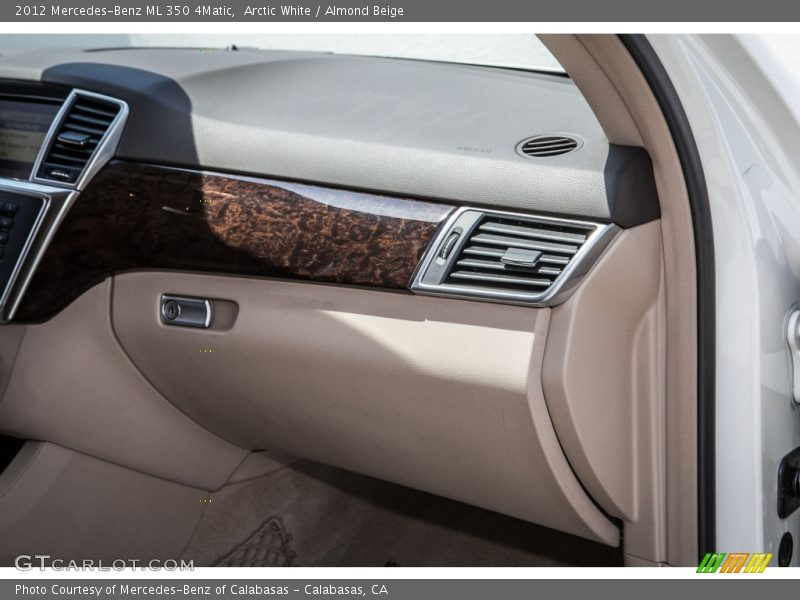 Arctic White / Almond Beige 2012 Mercedes-Benz ML 350 4Matic