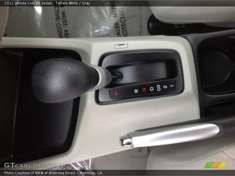 Taffeta White / Gray 2012 Honda Civic EX Sedan