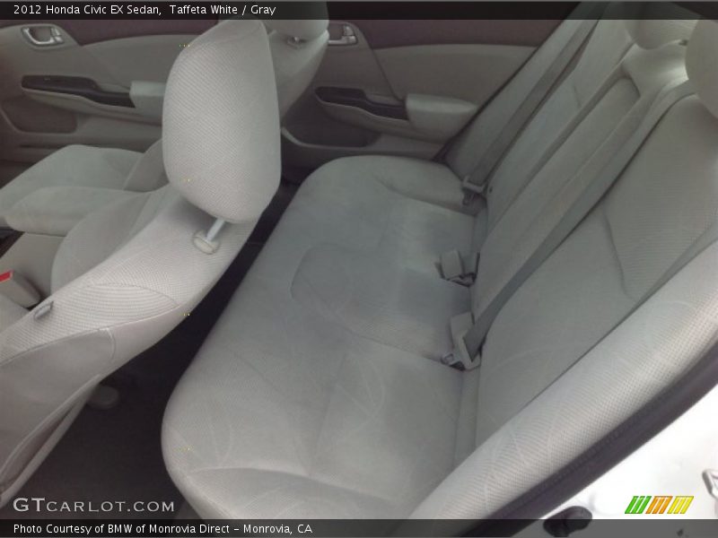 Taffeta White / Gray 2012 Honda Civic EX Sedan