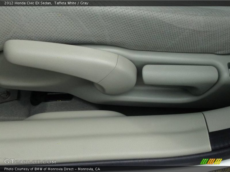 Taffeta White / Gray 2012 Honda Civic EX Sedan