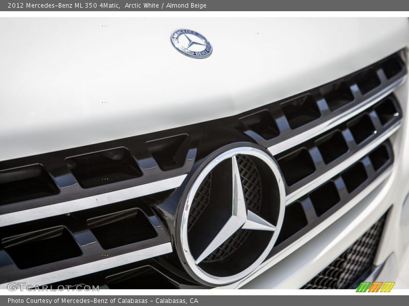 Arctic White / Almond Beige 2012 Mercedes-Benz ML 350 4Matic