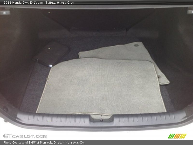 Taffeta White / Gray 2012 Honda Civic EX Sedan