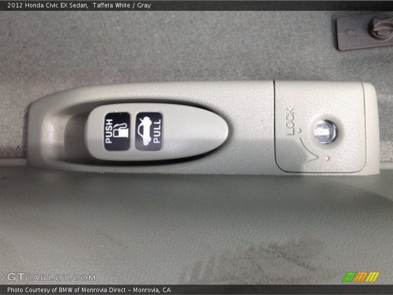 Taffeta White / Gray 2012 Honda Civic EX Sedan