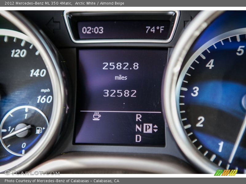 Arctic White / Almond Beige 2012 Mercedes-Benz ML 350 4Matic