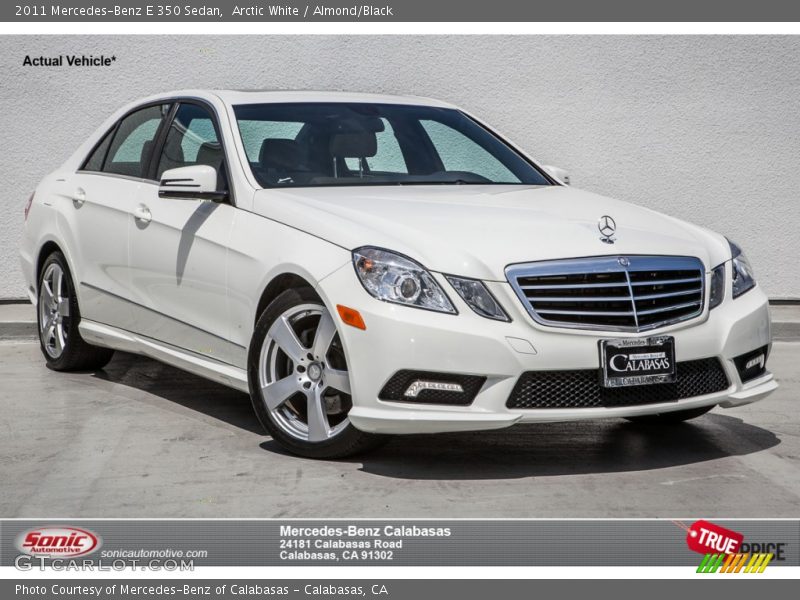 Arctic White / Almond/Black 2011 Mercedes-Benz E 350 Sedan