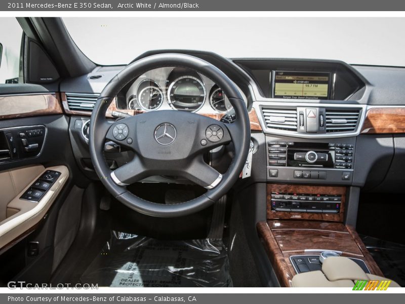 Arctic White / Almond/Black 2011 Mercedes-Benz E 350 Sedan