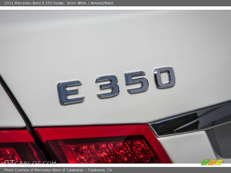 Arctic White / Almond/Black 2011 Mercedes-Benz E 350 Sedan