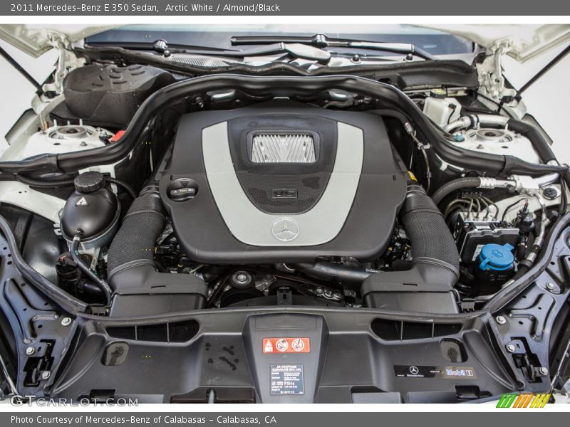 Arctic White / Almond/Black 2011 Mercedes-Benz E 350 Sedan