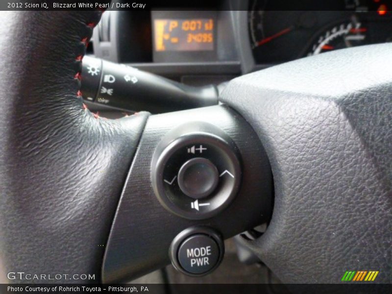 Blizzard White Pearl / Dark Gray 2012 Scion iQ