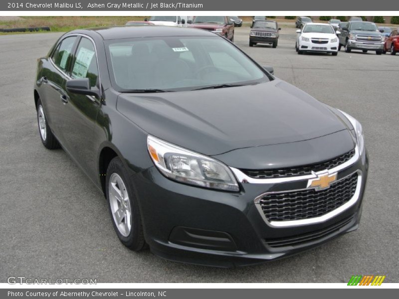 Ashen Gray Metallic / Jet Black/Titanium 2014 Chevrolet Malibu LS