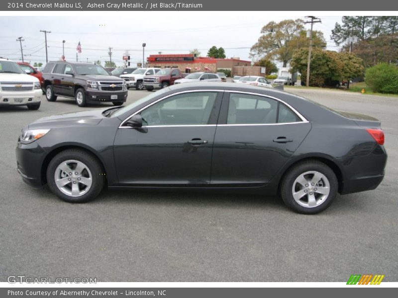 Ashen Gray Metallic / Jet Black/Titanium 2014 Chevrolet Malibu LS