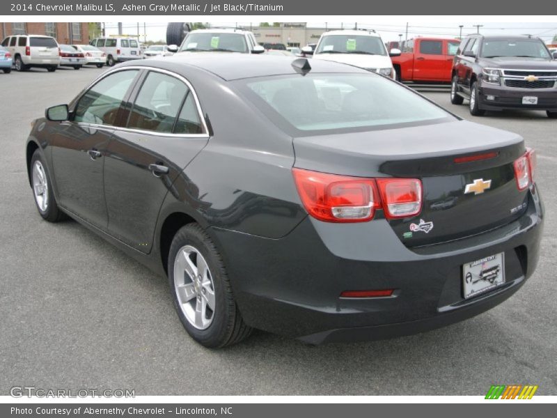 Ashen Gray Metallic / Jet Black/Titanium 2014 Chevrolet Malibu LS