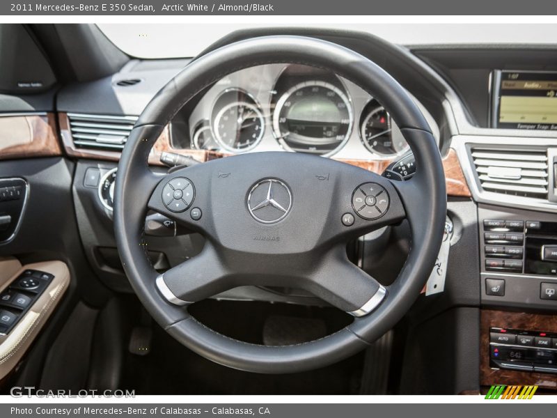 Arctic White / Almond/Black 2011 Mercedes-Benz E 350 Sedan