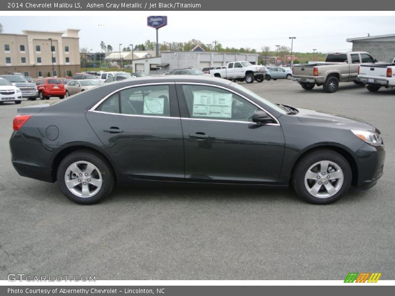Ashen Gray Metallic / Jet Black/Titanium 2014 Chevrolet Malibu LS