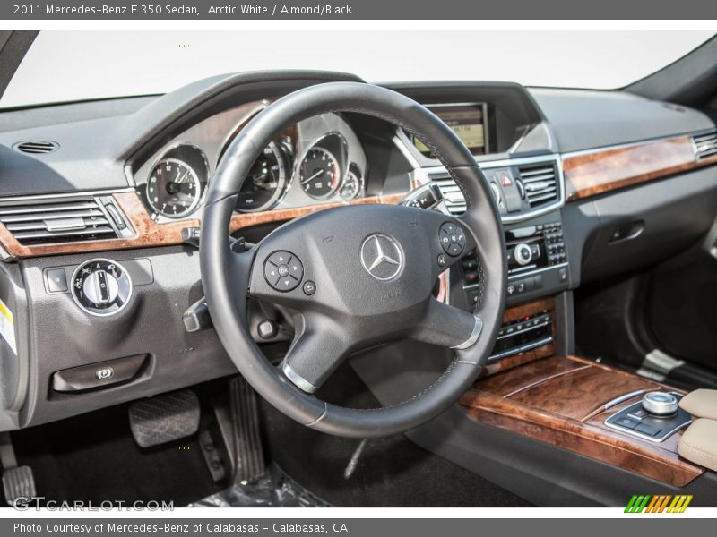 Arctic White / Almond/Black 2011 Mercedes-Benz E 350 Sedan