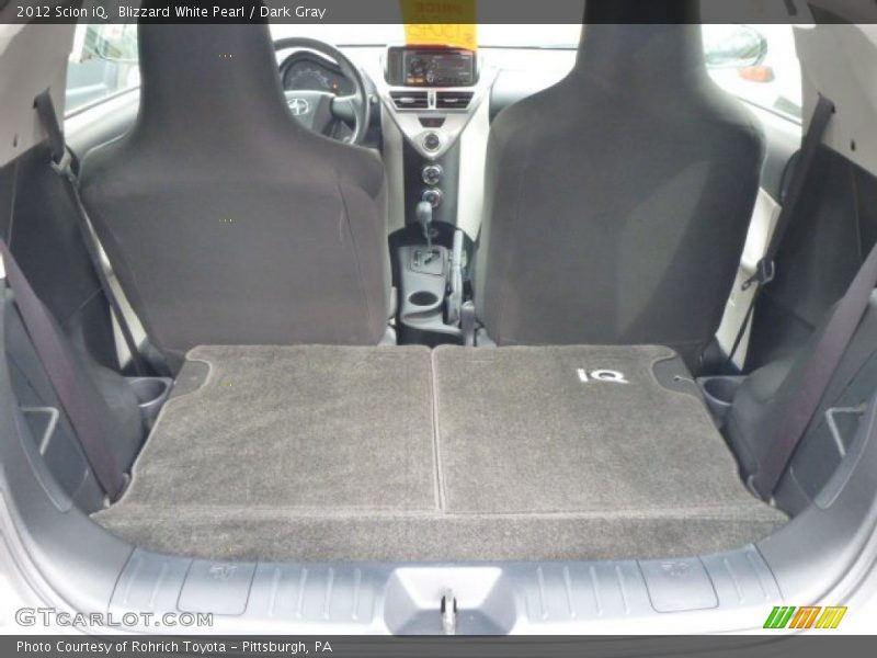 Blizzard White Pearl / Dark Gray 2012 Scion iQ