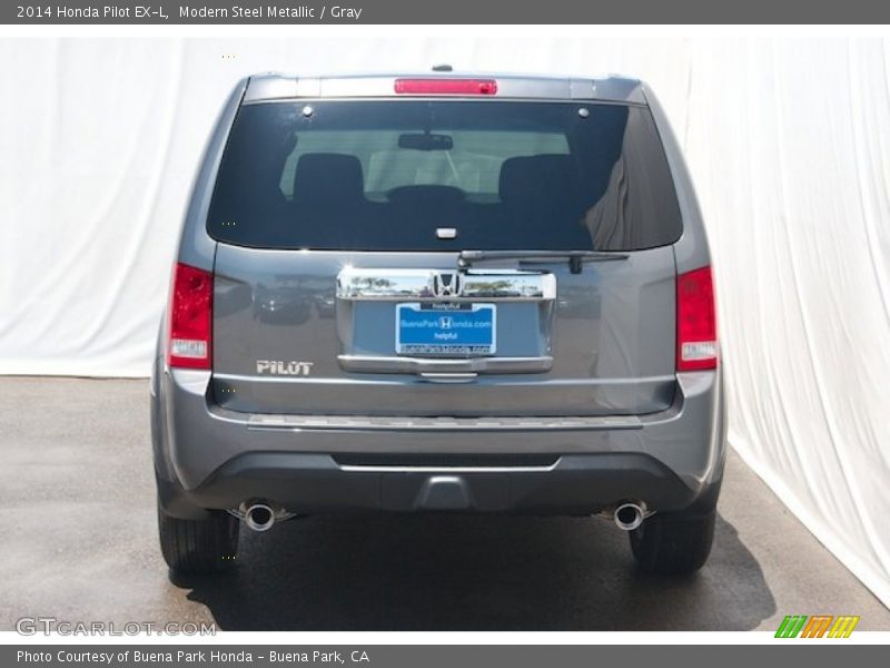 Modern Steel Metallic / Gray 2014 Honda Pilot EX-L