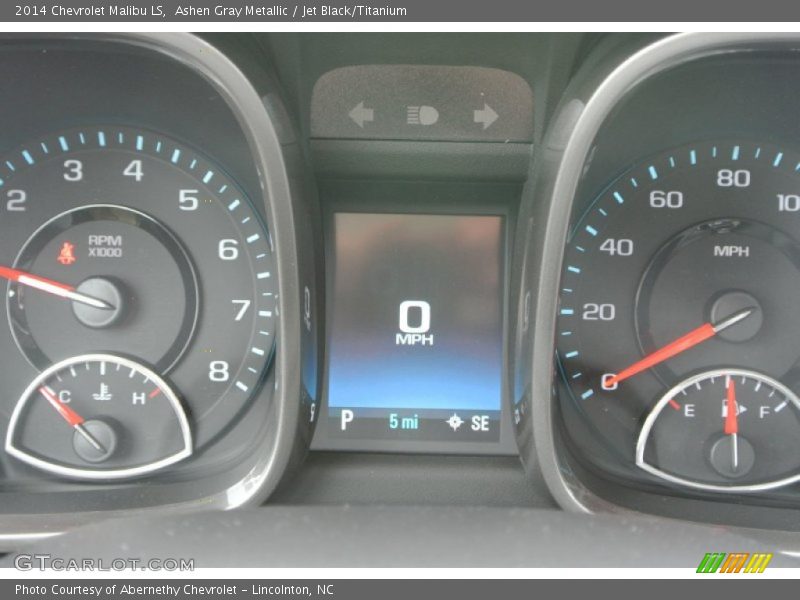 Ashen Gray Metallic / Jet Black/Titanium 2014 Chevrolet Malibu LS