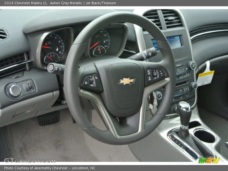 Ashen Gray Metallic / Jet Black/Titanium 2014 Chevrolet Malibu LS