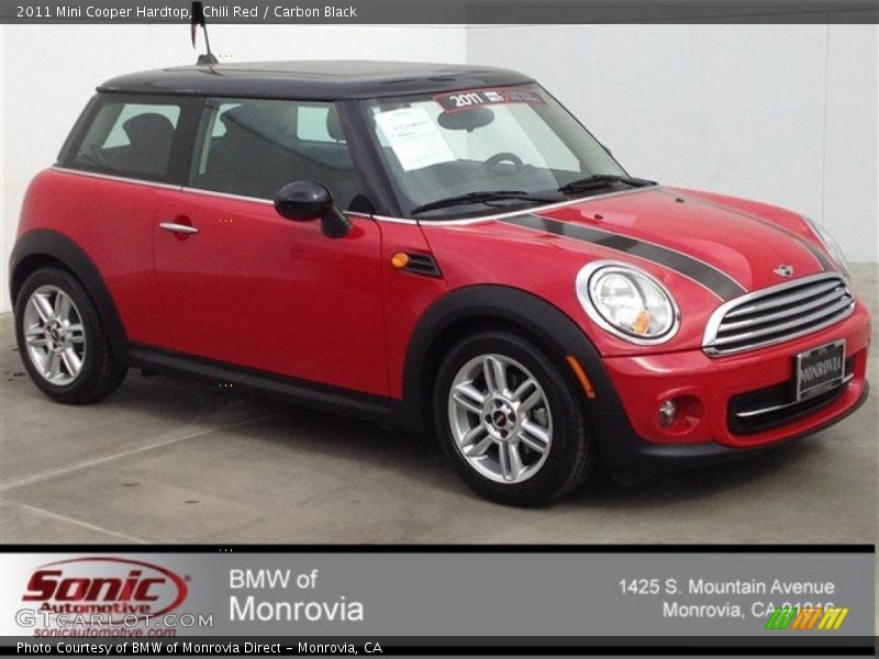 Chili Red / Carbon Black 2011 Mini Cooper Hardtop