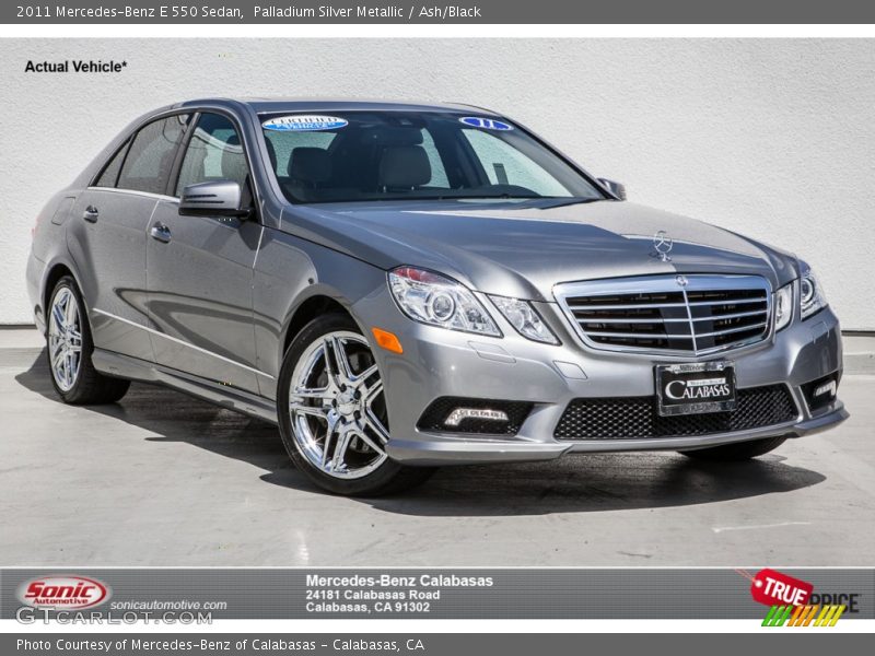 Palladium Silver Metallic / Ash/Black 2011 Mercedes-Benz E 550 Sedan