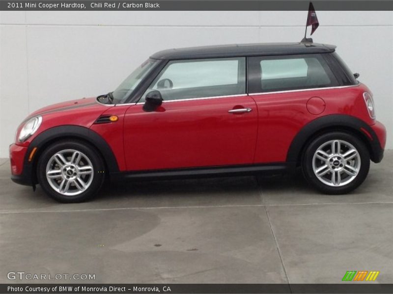 Chili Red / Carbon Black 2011 Mini Cooper Hardtop