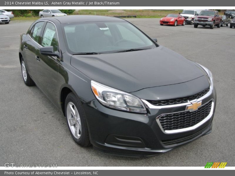 Ashen Gray Metallic / Jet Black/Titanium 2014 Chevrolet Malibu LS