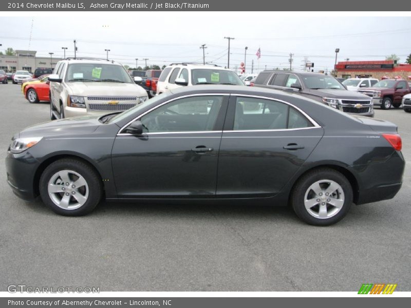 Ashen Gray Metallic / Jet Black/Titanium 2014 Chevrolet Malibu LS