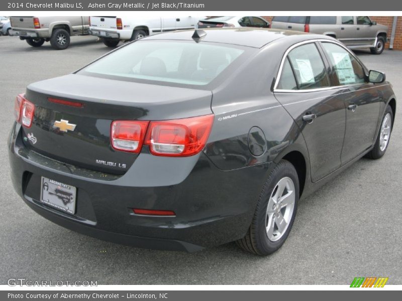 Ashen Gray Metallic / Jet Black/Titanium 2014 Chevrolet Malibu LS