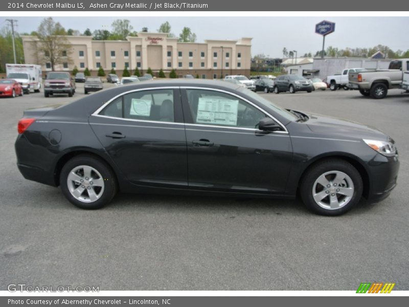 Ashen Gray Metallic / Jet Black/Titanium 2014 Chevrolet Malibu LS