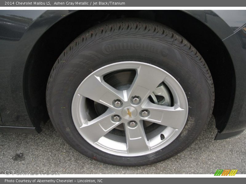 Ashen Gray Metallic / Jet Black/Titanium 2014 Chevrolet Malibu LS