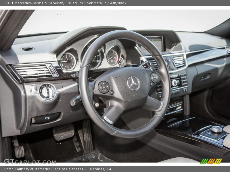 Palladium Silver Metallic / Ash/Black 2011 Mercedes-Benz E 550 Sedan